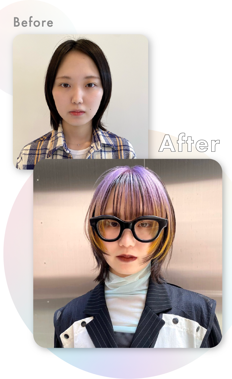 before after