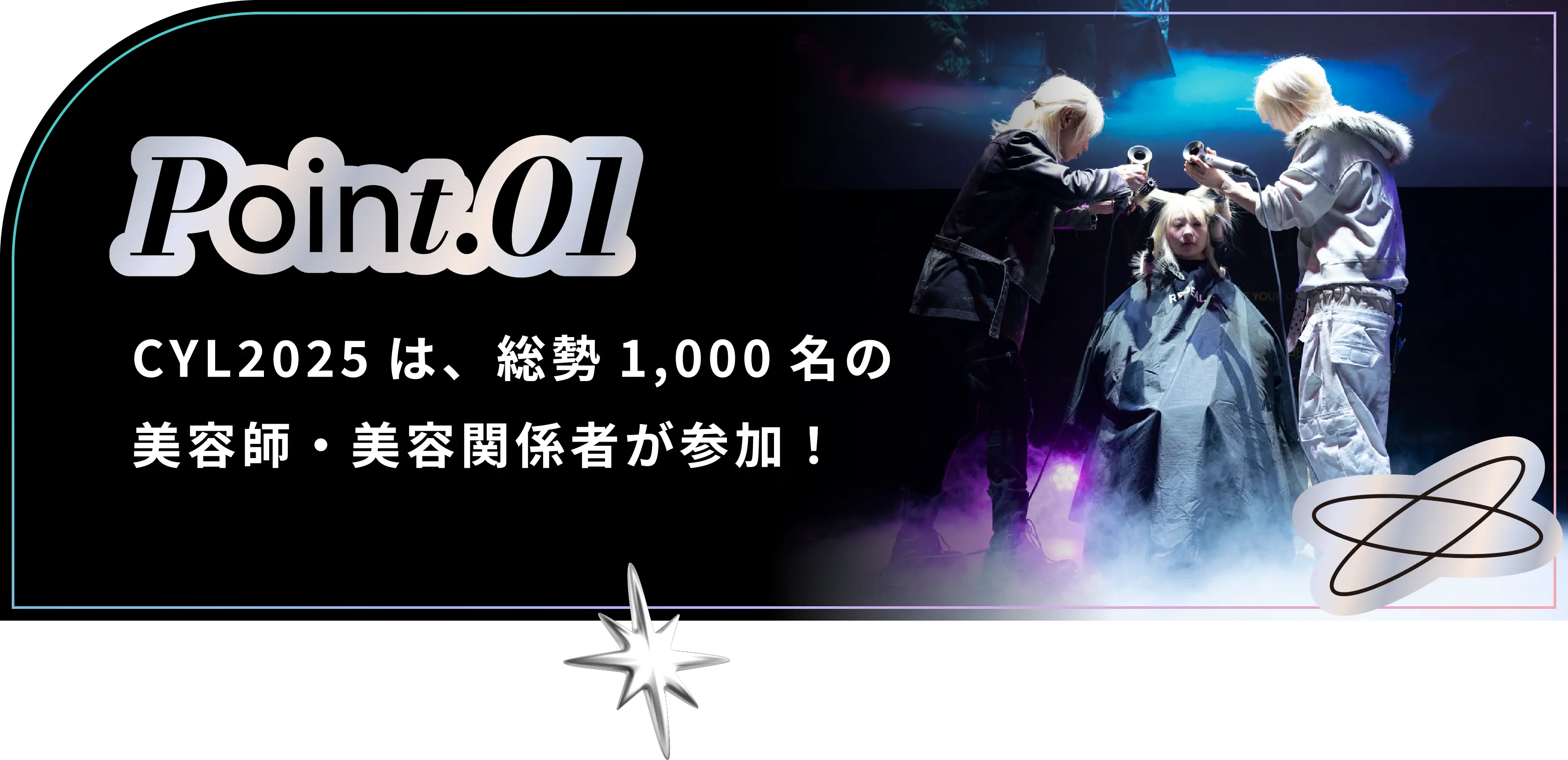 Point.01 CYL2025は、総勢1,000名の美容師・美容関係者が参加！